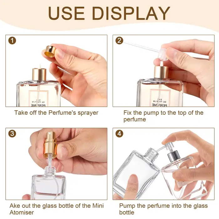 Ensemble de 30 pièces flacons de parfum en verre or rechargeables pour personnaliser chaque pièce de la maison avec élégance