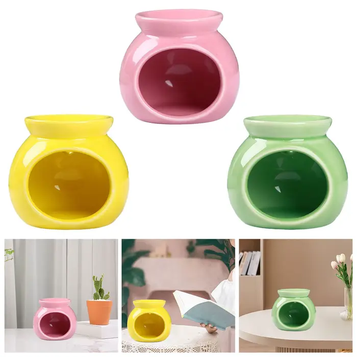 Encensoir en céramique Kesoto, brûleur à huile essentielle, diffuseur de parfum, bougeoir parfumé pour salon, cuisine, porche, multicolore, facile à utiliser, élégant pour décorer et parfumer la maison
