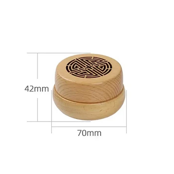 Boîte diffuseur d'aromathérapie en bois naturel antique pour huiles essentielles décorative et élégante pour bien-être intérieur et cadeau