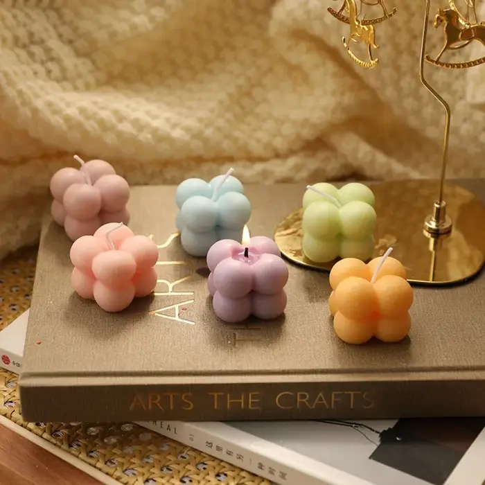 Mini bougie d'aromathérapie Cube magique