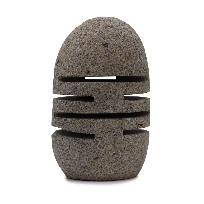 Natural Riverstone Candle Holder - Standing Stone Cut