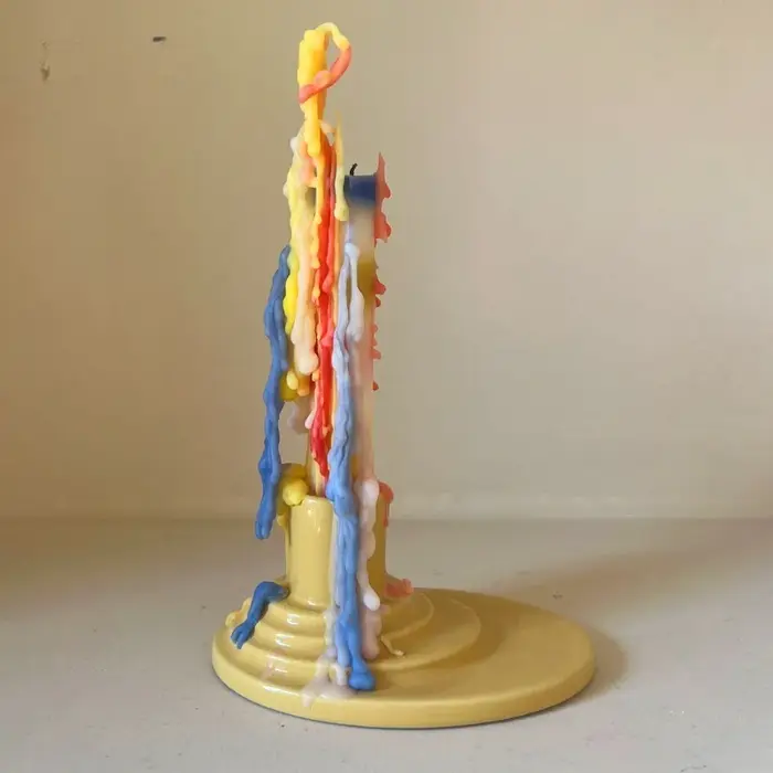Bougies colorées à flux d'égouttement