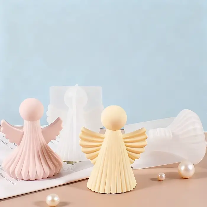 Bougie d'aromathérapie en gypse à rayures, ornement de bureau, décoration d'ambiance, cadeau de festival, bougie artisanale en résine et gypse