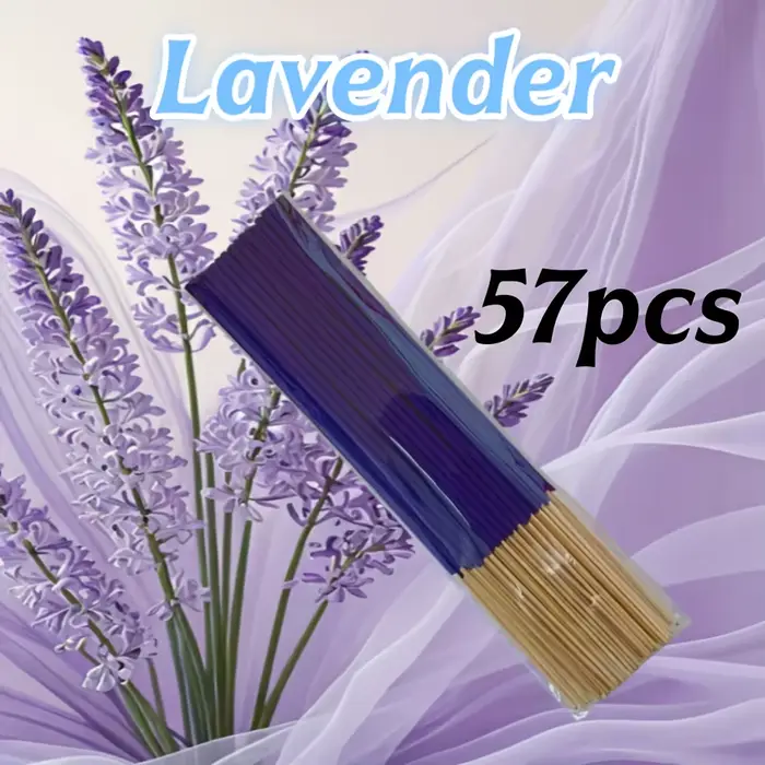Disponible en paquets de 57/129/299, bâtonnets d'encens d'aromathérapie Lavender Premium, 8. 66 pouc