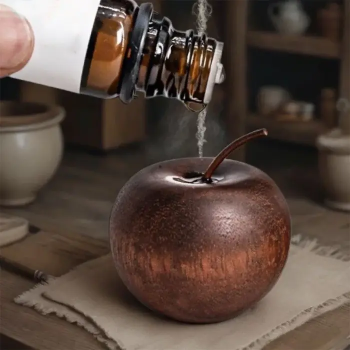 Diffuseur d'aromathérapie en bois avec application de noël