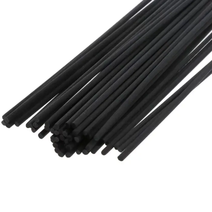 Bâtons de fibres noirs et blancs pour diffuseur aromathérapie de 30cm x 3mm pour décorer et purifier l'air de la maison occasions spéciales et quotidienne