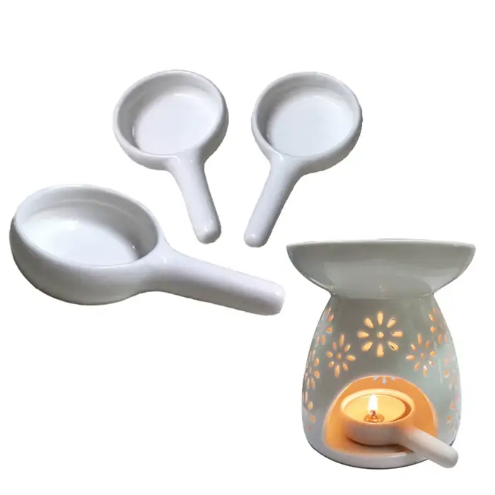 Bougeoir en céramique avec poignée, Eva à huile, diffuseur de parfum, décoration de la maison, tour d'encens