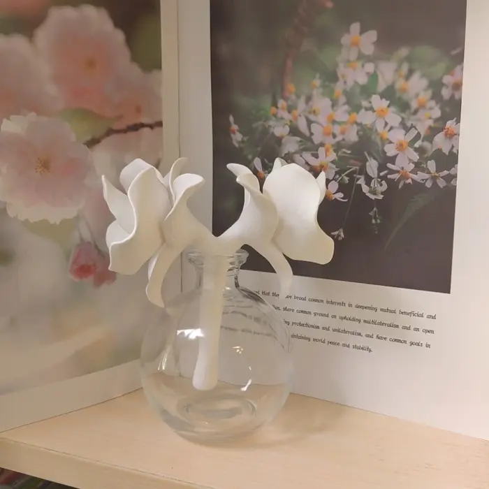 Diffuseur de fleurs d'orchidée en céramique à double tête