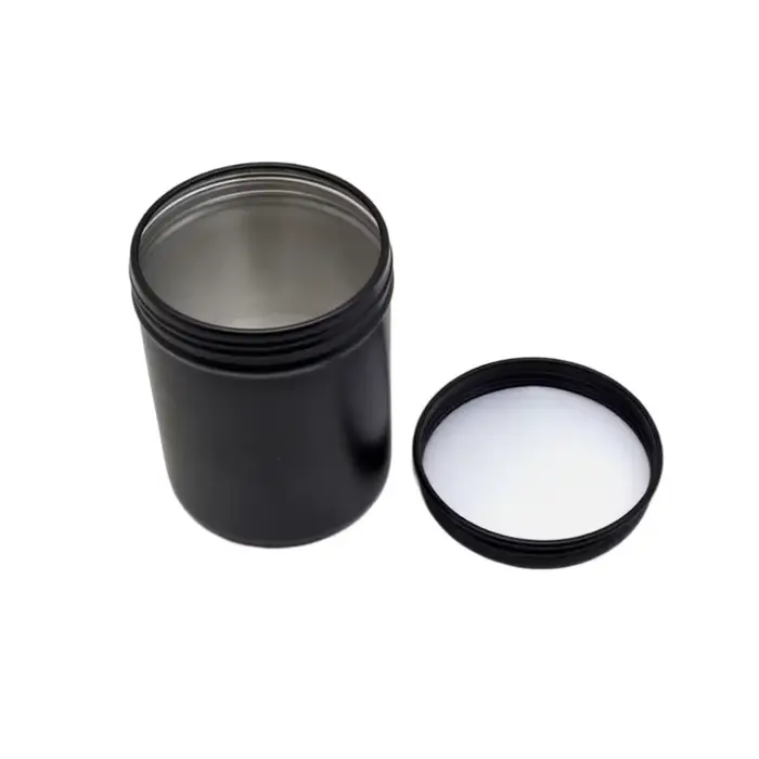 Boîtes de bougies en métal noir de 200ml, 12 pièces, boîtes de thé portables, pots de bougies d'aromathérapie faits à la main, conteneurs de stockage de crème cosmétique