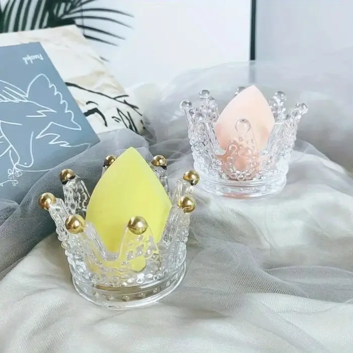 Bougeoir en verre de couronne de cristal européen