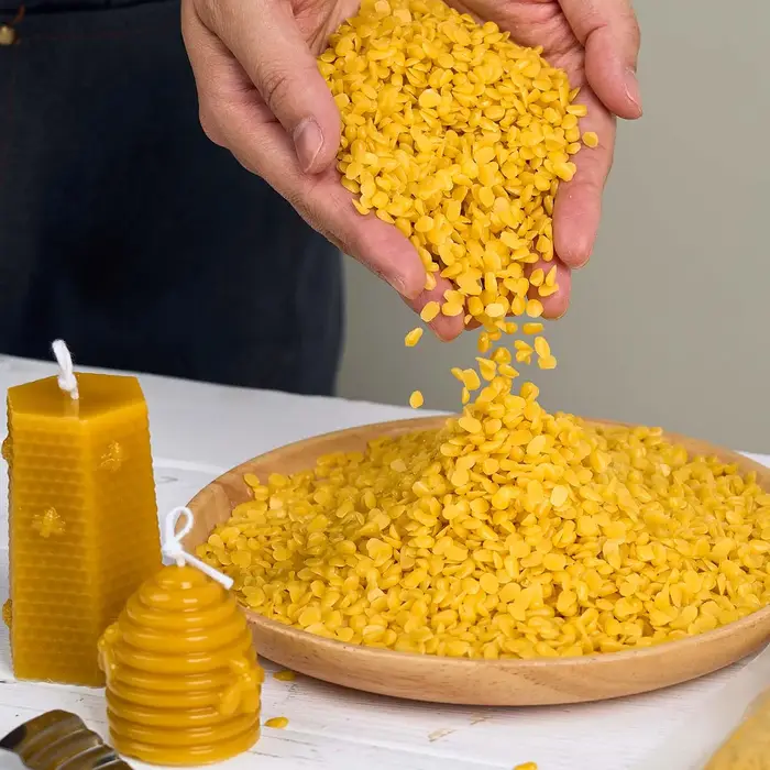Cire d'abeille jaune et blanche 1LB