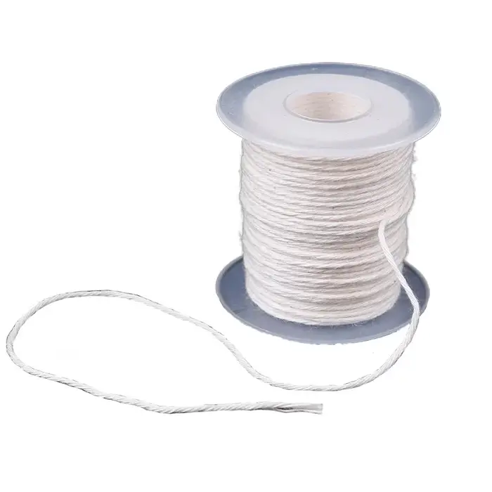 Mèche de bougie tressée en coton