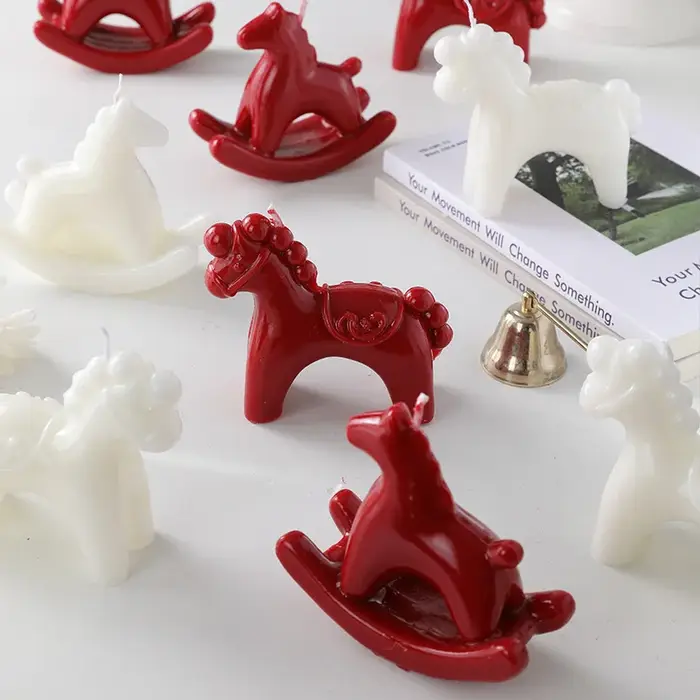Bougie en forme de cheval