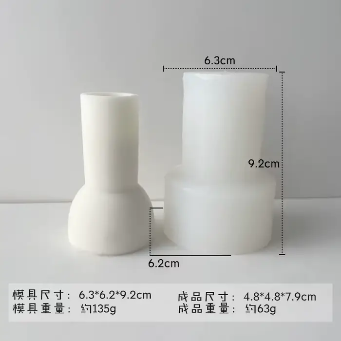 Moule de bougie en Silicone à longue tige torsadée, bricolage, aromathérapie, bâton Long, bande en s