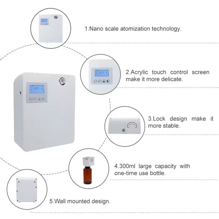 Diffuseur d'arômes pour la maison machine à parfum désodorisant huile essentielle sans eau minuterie contrôle WIFI Bluetooth occasions spéciales relaxation bien-être