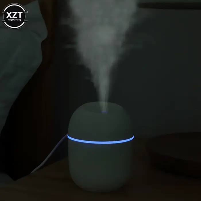Mini diffuseur d'huile aromatique 220ML, atomiseur d'huile essentielle USB, humidificateur d'air électrique avec lampe de nuit LED pour maison, voiture et bureau