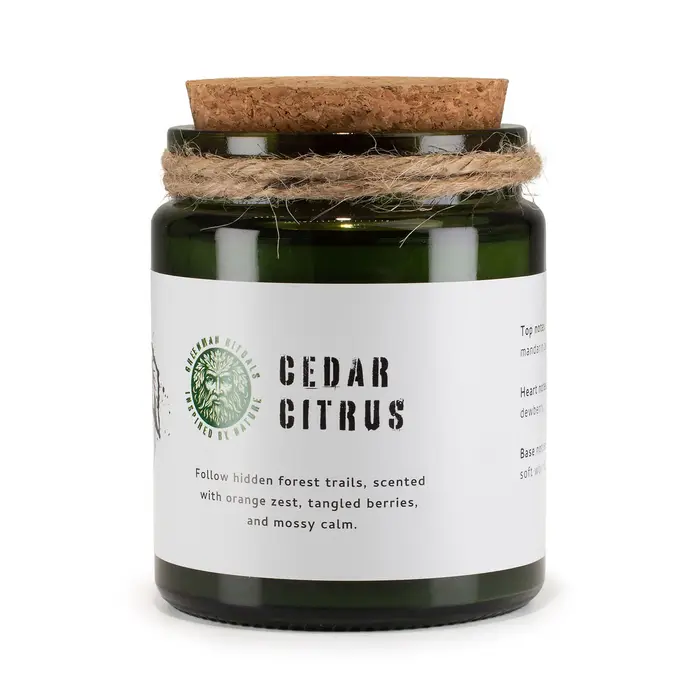 Greenman Woodwick Soy Candle - Forest Resin