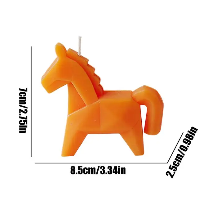 Bougie parfumée en forme de cheval, décoration traditionnelle porte-bonheur, pour chambre à coucher,