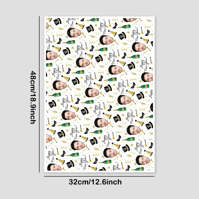 2/4 pièces, styles multiples, papier d'emballage personnalisé pour portraits, cadeaux, fêtes, festiv