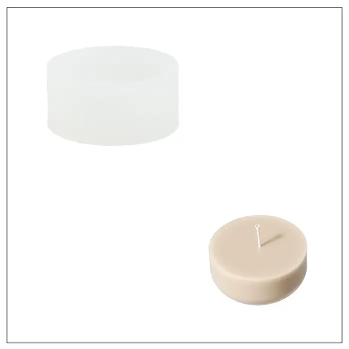 Pot de bougie en forme de fleur de Rose éternelle et recharge de bougie, moule en Silicone, bricolag