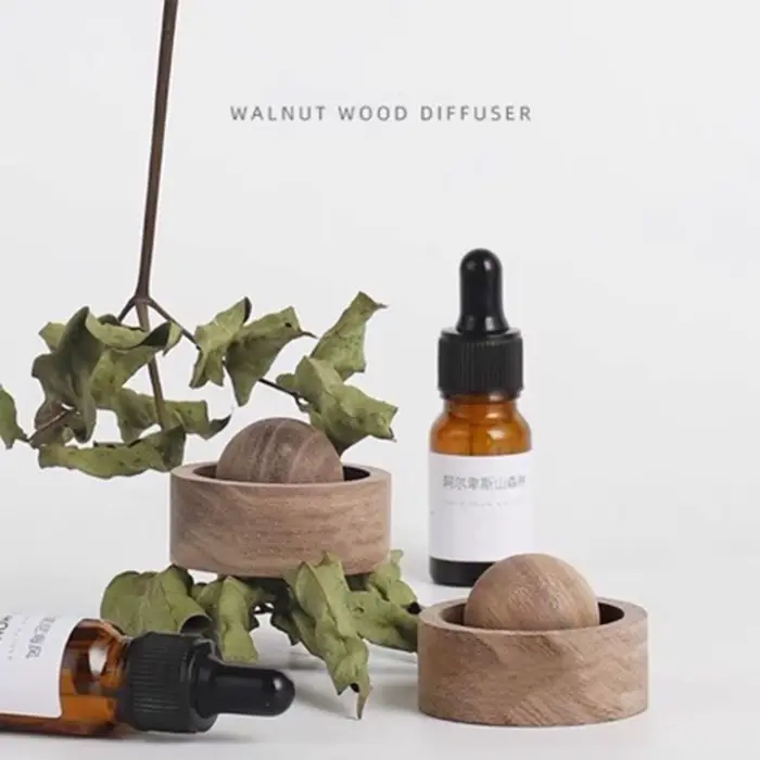 Diffuseur en bois pour la purification de l'air de la voiture, décoration de bureau, diffuseur de parfum d'ambiance pour le bureau, les voyageurs, les étudiants, les dortoirs