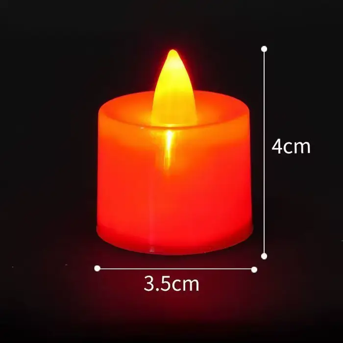 Bougie LED sans flamme, lumière créative pour faire des vœux, pour Noël, Halloween, mariage, fête, d