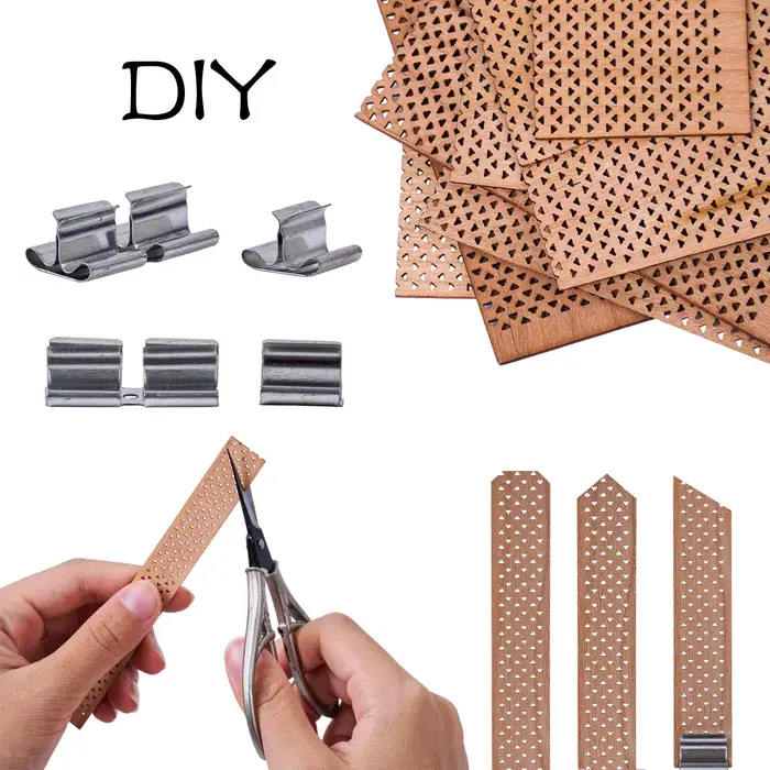 Mèches de bougies en bois sans fumée avec supports en fer pour bougies faites maison cire de soja parfumée couleurs modernes bricolage artisanal intérieur occaions spéciales