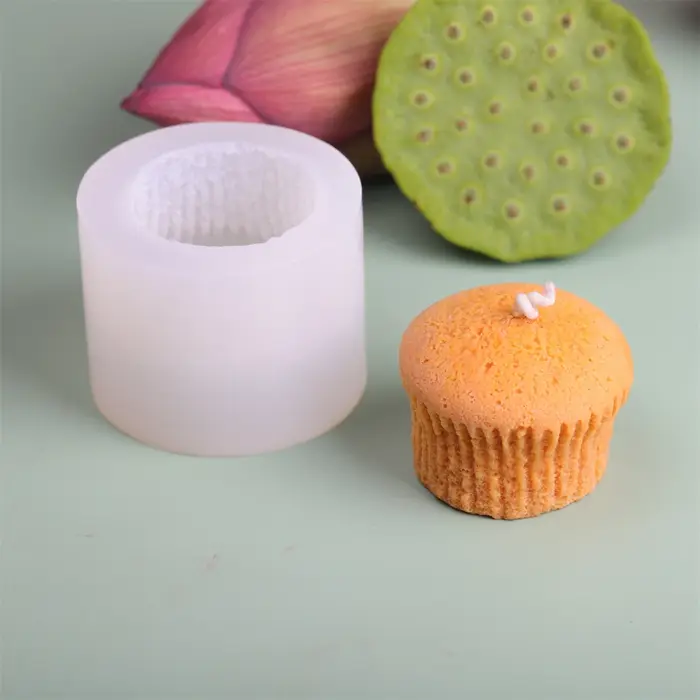 Moule à bougie d'aromathérapie en Silicone en forme de gâteau à l'ancienne 3D