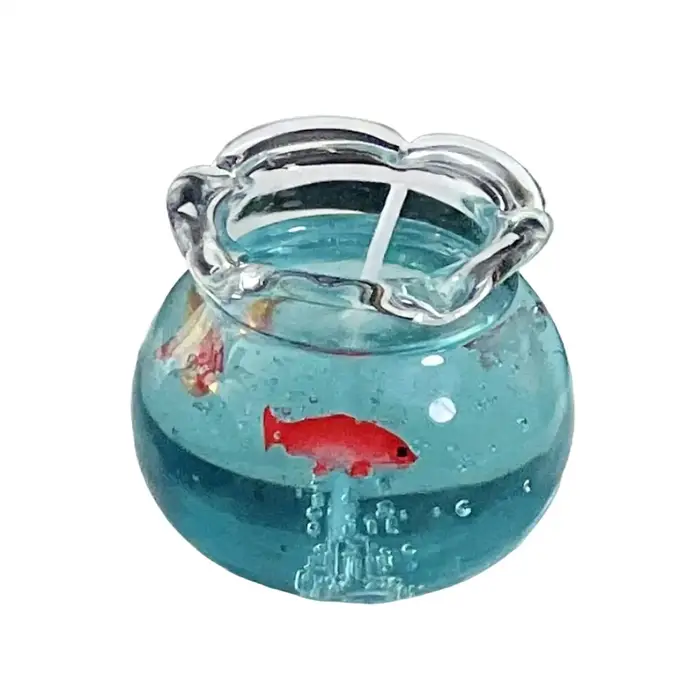 Bougie décorative mini aquarium à bulles
