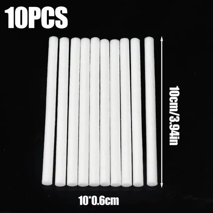 10/200 pièces Mini diffuseur d'air portable, recharges de bâtonnets de coton purs pour humidificateu
