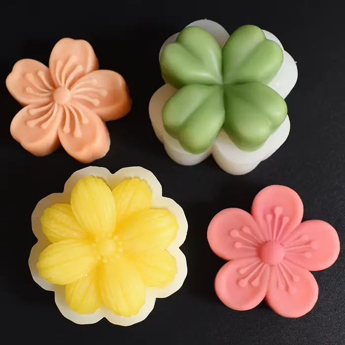 Moule à bougies en forme de fleur de cerisier