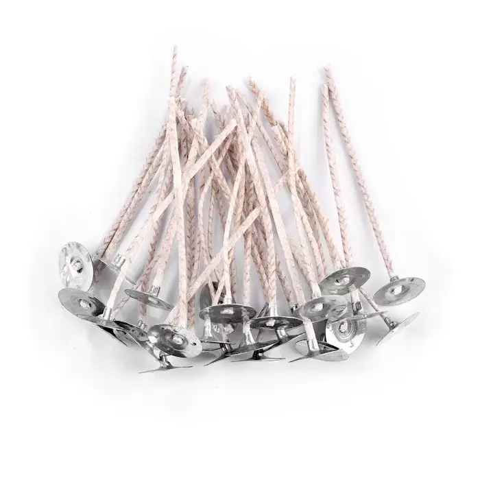 30 pièces 6-20cm mèche de bougie sans fumée mèche de cire de soja en coton grande Base ménage parfum