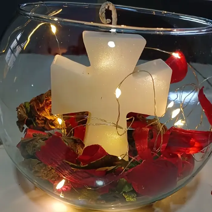 Moule en Silicone, croix de bénédiction