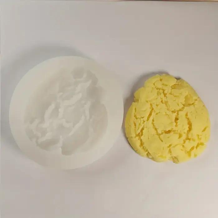 1 pièce, moule en silicone pour bougie aromatique en forme de cookie