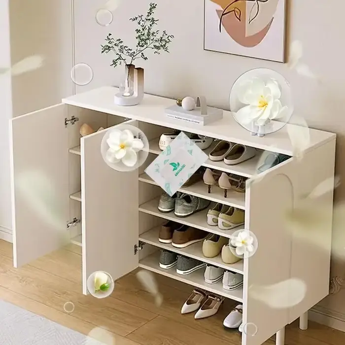 Sachet parfumé au jasmin pour armoire, tiroir, placard, voiture – Désodorisant et éliminateur d'odeurs pour la maison