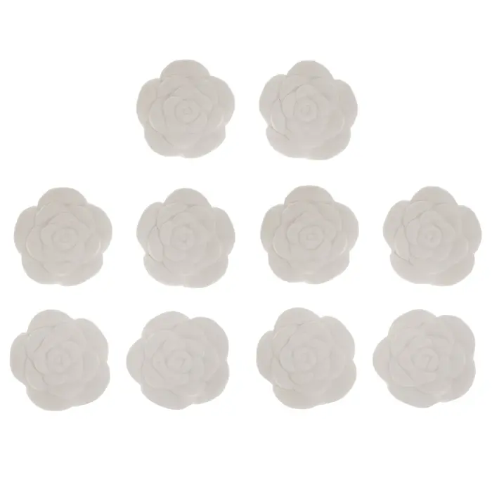 Diffuseur d'huiles essentielles en pierre de parfum de Rose, 10 pièces, bricolage, pierre d'aromathé