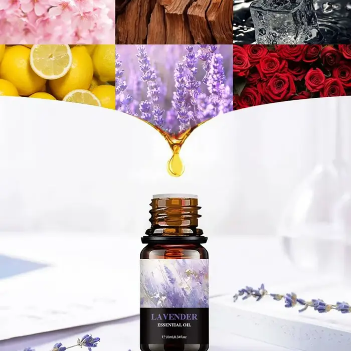 15 Huiles Parfumées Solubles dans l'Eau - Huile d'Aromathérapie 10ml pour Diffuseur