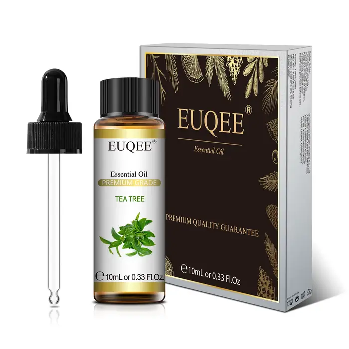 EUQEE 10ml huile essentielle végétale naturelle avec compte-gouttes pour diffuseur humidificateur la