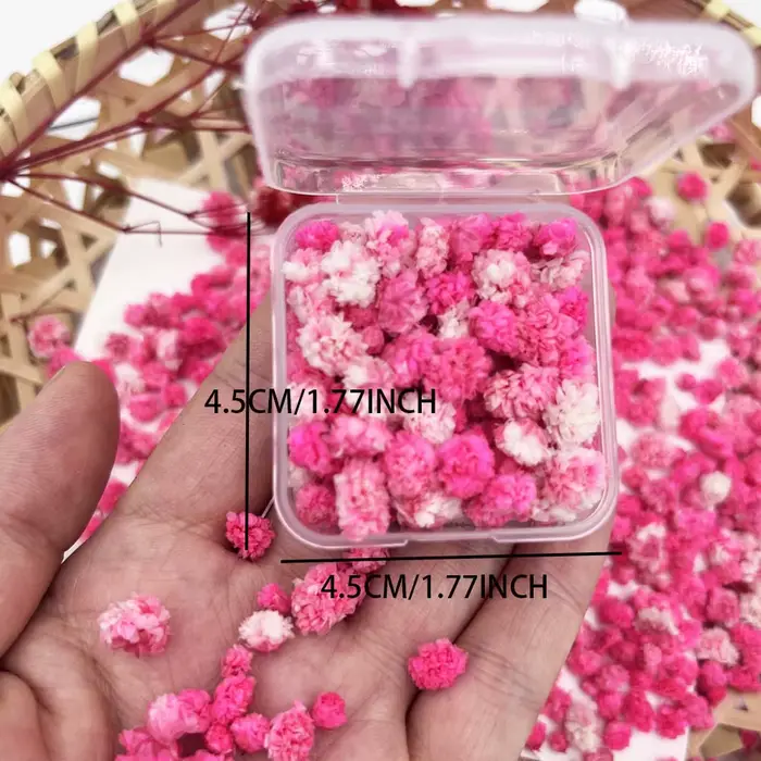 1 boîte de fleurs séchées artisanales, pour la fabrication de bougies, savon, Nail art, bricolage, f