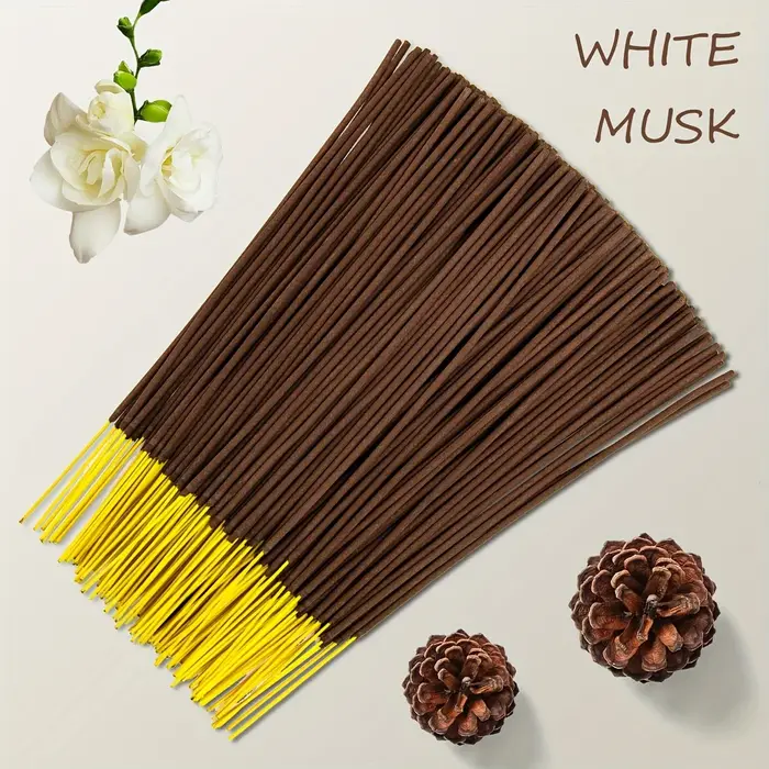 29/60/110/210 pièces, encens floral au musc blanc-extraits de plantes naturelles