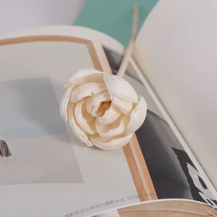 Bâtonnets diffuseurs de parfum sans flamme pour aromathérapie, fleurs aromatiques, simulation de fleur aquatique, fleur d'aromathérapie