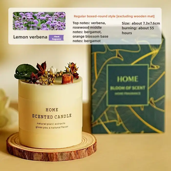 Bougie parfumée forêt pour la maison