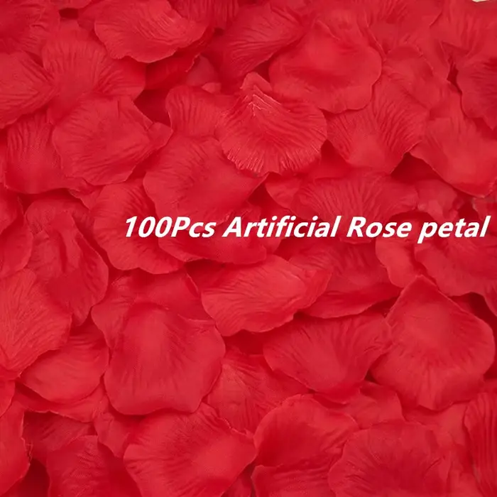 Bougies LED en forme de cœur sans flamme avec pétale de Rose artificiel, bougies chauffe-plat d'amou