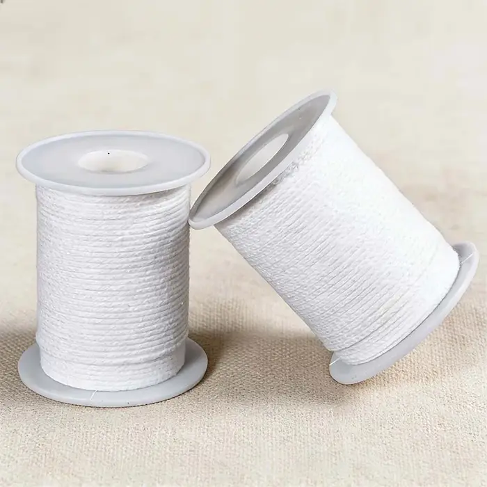 Rouleaux de mèches de bougies