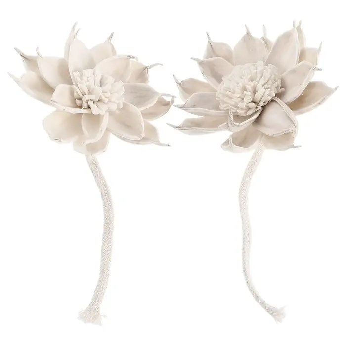 Bâtons de diffuseur d'arôme Floral, 2 pièces, parfum de gardénia, fleurs Sola séchées, décoration na