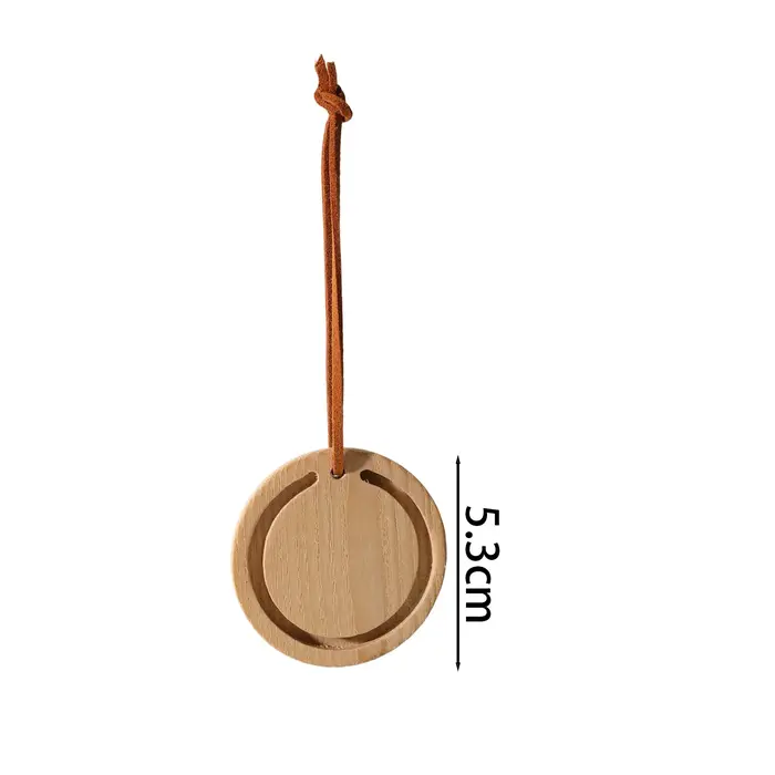 Diffuseur d'huiles essentielles en bois pour rétroviseur de voiture, pendentif d'aromathérapie, déso