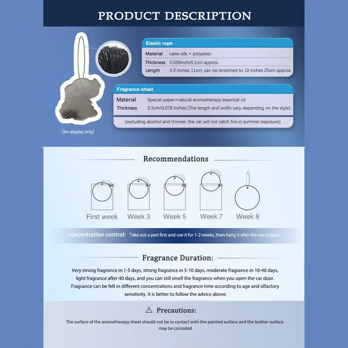 Parfum de voiture unisexe non toxique à l'odeur de dessin animé pour fille, huiles essentielles naturelles, désodorisant longue durée, certifié sûr et sécuritaire, pour usage en voiture, maison, armoire et salle de bain