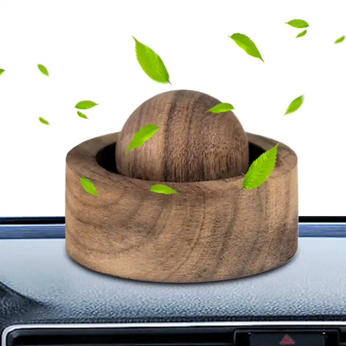 Diffuseur en bois pour la purification de l'air et la décoration de bureau, diffuseur de parfum pour voiture, bureau, voyageurs, étudiants et dortoirs