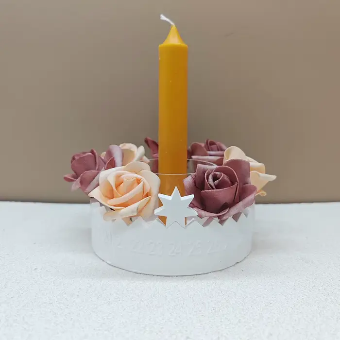 Moule à bougie en silicone avec affichage de la date et étoile