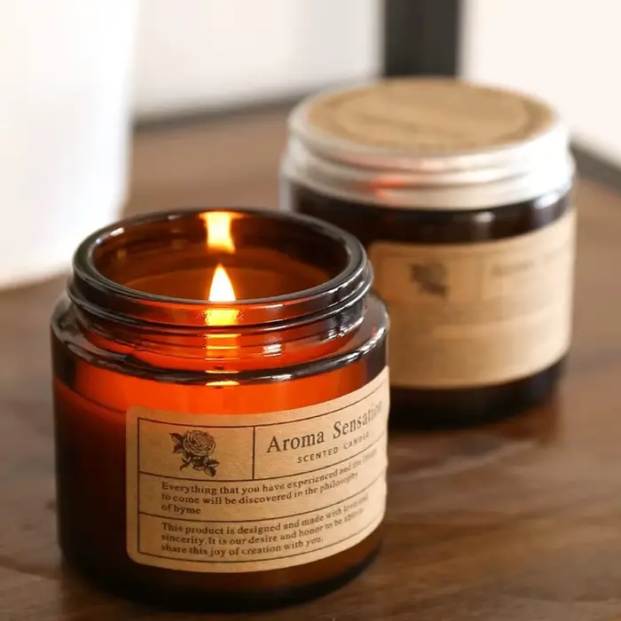 Bougie de soja parfumée ci-après